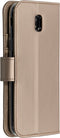 Accezz Hoesje Geschikt voor Samsung Galaxy J7 (2017) Hoesje Met Pasjeshouder - Accezz Wallet Softcase Bookcase - goud