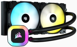 Corsair H100 RGB - All-in-One Liquid CPU Cooler - 240mm radiator - 2x 120mm ventilatoren (2 stuks)