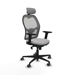 Jorquera Piqueras y Crespo 2D036G2 - Bureaustoel met hoofdsteun - Verstelbare hoogte en armleuning - Lichtgrijs