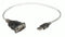 Manhattan 205146 - USB 1.1 Adapter - 1x USB 1.1 stekker A - 1x D-sub stekker 9-polig - Grijs