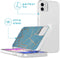 iPhone 11 Hoesje Siliconen - iMoshion Design hoesje - Blauw / Meerkleurig / Goud / Blue Graphic