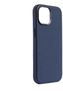 DECODED iPhone 15 Pro - Back Cover - Hoogwaardig ECCO leer - MagSafe - True Navy Blauw
