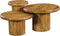 Salontafel set van 3 - Salontafels rond - Salontafel mangohout