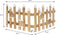 Decohekwerk met LED, naturel, 98x39 cm, gemaakt van hout incl. vogelhuisje