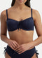 CYELL Midnight Zebra - Bikinitop met beugel - Verstelbare schouderbandjes - Donkerblauw