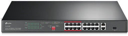 TP-Link TL-SL1218P - Unmanaged netwerk-switch - 18x Gigabit Ethernet PoE - Zwart