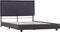 vidaXL - Bedframe - stof - donkergrijs - 140x200 - cm