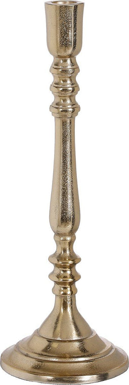 House of Seasons Rocco Kandelaar - H32,5 x Ø11,5 cm - Aluminium - Goud