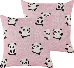 TALOKAN - Kinderkussen set van 2 - Roze - Katoen