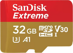 SanDisk Extreme microSDHC UHS-I (2024) - 32GB - 4K Ultra HD - Waterbestendig