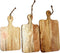 Snijplanken - Naturel - Mangohout - Set van 3
