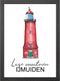 LAGE VUURTOREN IJMUIDEN A2 POSTER IN LIJST - JOYIN