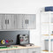 vidaXL - Garage - wandkast - bewerkt - hout - grijs - Sonoma