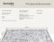 tectake® Vintage design tapijt - Dalia - Laagpolig wasbaar - 240x230cm - grijs
