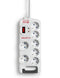 Salicru SPS.SAFE 7 - Actieve elektrische protector - 7x Geaarde stekkers - Wit