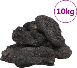 vidaXL - Lavastenen - 10 - kg - 10-30 - cm - zwart