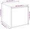 vidaXL - Opbergbox - met - lade - 40,5x40x40 - cm - bewerkt - hout - bruin - eikenkleur