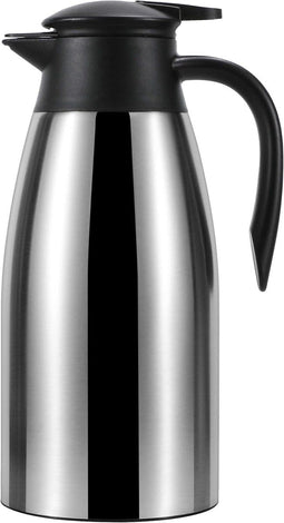 Travelhawk Thermoskan - 1.5 Liter - Dubbelwandig - 12 uur warm 24 uur koud - Grijs