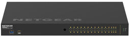 Netgear M4250-26G4XF-PoE+ - Netwerk switch - 26x 1Gbps Ethernet 4x SFP+ 24x PoE+ 480W - Zwart