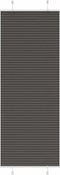 vidaXL - Plissé - rolgordijn - 70x200 - cm - stofbreedte - 69,4 - cm - polyester - zwart