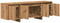 vidaXL - Tv-meubel - 120x30x40,5 - cm - bewerkt - hout - artisanaal - eikenkleurig