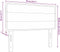 vidaXL - Hoofdbord - met - Lijnen - Design - - - Lichtgrijs - - - 90 - cm - - - Stof