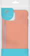 imoshion Hoesje Geschikt voor iPhone SE (2022) / SE (2020) / 8 / 7 Hoesje Met Koord - imoshion Color Backcover met afneembaar koord - oranje