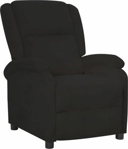 vidaXL Fauteuil verstelbaar fluweel zwart