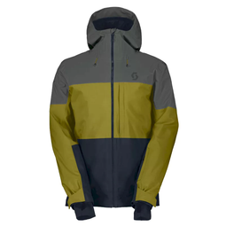 Scott Ultimate Dryo 10 - Ski Jas Heren - Waterdicht 10000 mm - Grijs/Groen M