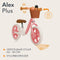 Lionelo Alex Plus - Kinderloopfiets - Verstelbaar zadel & stuur - Roze