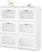 SoBuy FSR145-W - Schoenenkast - 6 Kleppen - Wit
