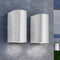 vidaXL Wandlamp buiten direct en indirect licht 2st