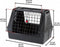Ferplast Atlas Car 100 Scenic - Hondenkennel - Dubbele schuifdeur - Zwart