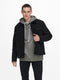 ONLY & SONS ONSLOUIS LIFE JACKET - Sherpa spijkerjas - Knoopsluiting - Zwart