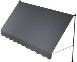 Juskys Kapstadt - Klemluifel - 350x120 cm - UV-bestendig Grijs