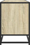 vidaXL - Tv-meubel - 150x35x41 - cm - bewerkt - hout - metaal - sonoma - eikenkleurig