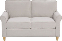 RONNEBY - Tweezitsbank - Beige - Fluweel