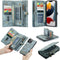 Caseme - vintage 2 in 1 portemonnee hoes - Geschikt voor iPhone 13 Pro - Blauw