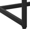 vidaXL - Wandtafel - 72x35x75 - cm - staal - zwart