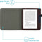imoshion Ereader Cover / Hoesje Geschikt voor Kobo Libra H2O - imoshion Vegan Leather Bookcase - Donkerbruin