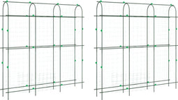 vidaXL - Plantenklimrekken - 2 - st - U-frame - staal