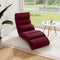 Opvouwbare vloerstoel bordeauxrood 175 x 55 x 20 cm Costway