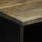 vidaXL - Nachtkastje - 40x33x46 - cm - massief - mangohout - lichtgrijs