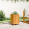 vidaXL - Plantenbak - met - voering - 31x31x50 - cm - massief - acaciahout