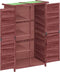 vidaXL - Tuinschuur - 83x57x140 - cm - massief - grenenhout - mokkakleurig
