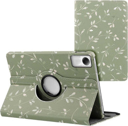 imoshion Tablet Hoes Geschikt voor Xiaomi Redmi Pad SE - imoshion 360° Draaibare Design Bookcase 2.0 - Meerkleurig /Green Flowers