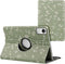 imoshion Tablet Hoes Geschikt voor Xiaomi Redmi Pad SE - imoshion 360° Draaibare Design Bookcase 2.0 - Meerkleurig /Green Flowers