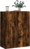 vidaXL - Wandkast - 69,5x34x90 - cm - bewerkt - hout - gerookt - eikenkleurig