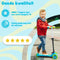 AMIGO Twister 3-Wiel Step - Kinderstep Opvouwbaar - In hoogte verstelbaar - Voetrem - Vanaf 3 jaar - Jongens / Meisjes - Blauw/Lime