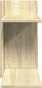 Bureau organiser 42x21,5x42 cm bewerkt hout sonoma eikenkleurig